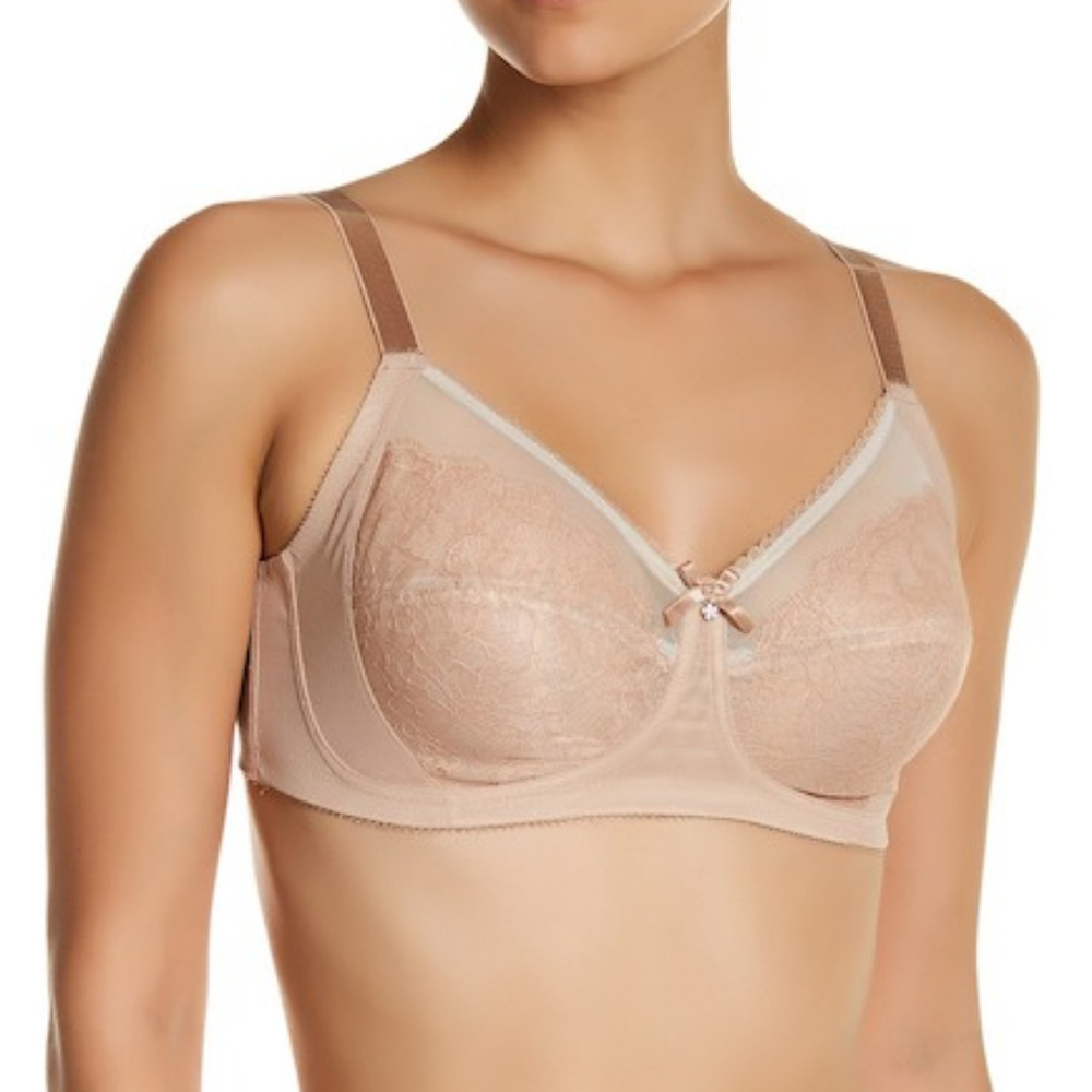 WACOAL 852186 RETRO CHIC WIRELESS BRA NUDE 34DD